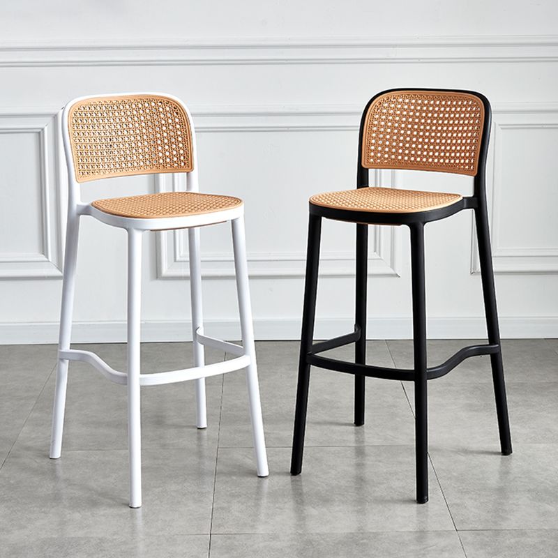 Modern Backrest Bar Chair Home Balcony Faux Leather Counter Chair Stool Clearhalo 'Bar Furniture' 'Bar Stools' 'bar_stools' 'furn' 'furn_bar_stools' 'furniture_bar_stools' 'Kitchen & Dining Furniture' 'kitchen&dining_furn' 'kitchen' 'kitchen_furn' Furniture' 1200x1200_c7a12dfc-e3ea-4bc3-98b5-17057a0e9630