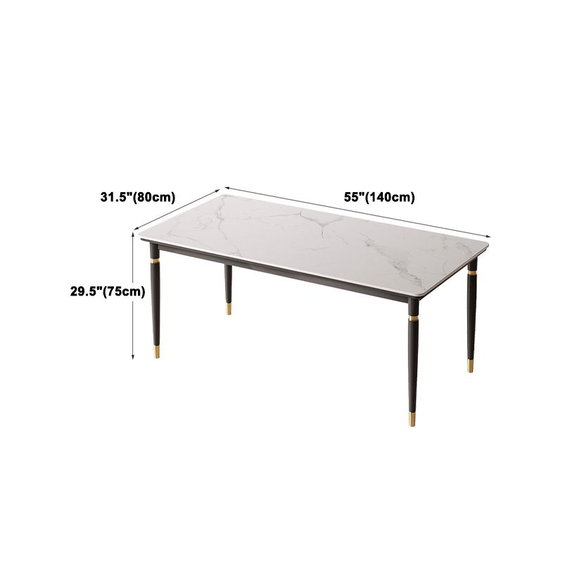 Nordic 1/4/5/7 Pieces Dining Set Rectangle Stone Dining Table for Dining Room Kitchen Clearhalo 'Dining Room Sets' 'Dining Tables & Seating' 'dining_room_set' 'furn' 'furn_dining_room_set' 'Furniture' 'Kitchen & Dining Furniture' 1200x1200_c7a20b8e-fb67-4034-8106-bc376bdd1a0f