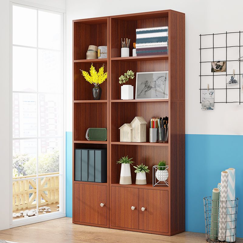 Closed Wooden Bookshelf Modern Home Living Room Standard Bookcase with Door Clearhalo 'Bookcases' 'furn' 'furn_bookcases' 'Furniture' 'Office Furniture' 1200x1200_c7a234cd-8477-4b46-9006-9116acc3f8c5