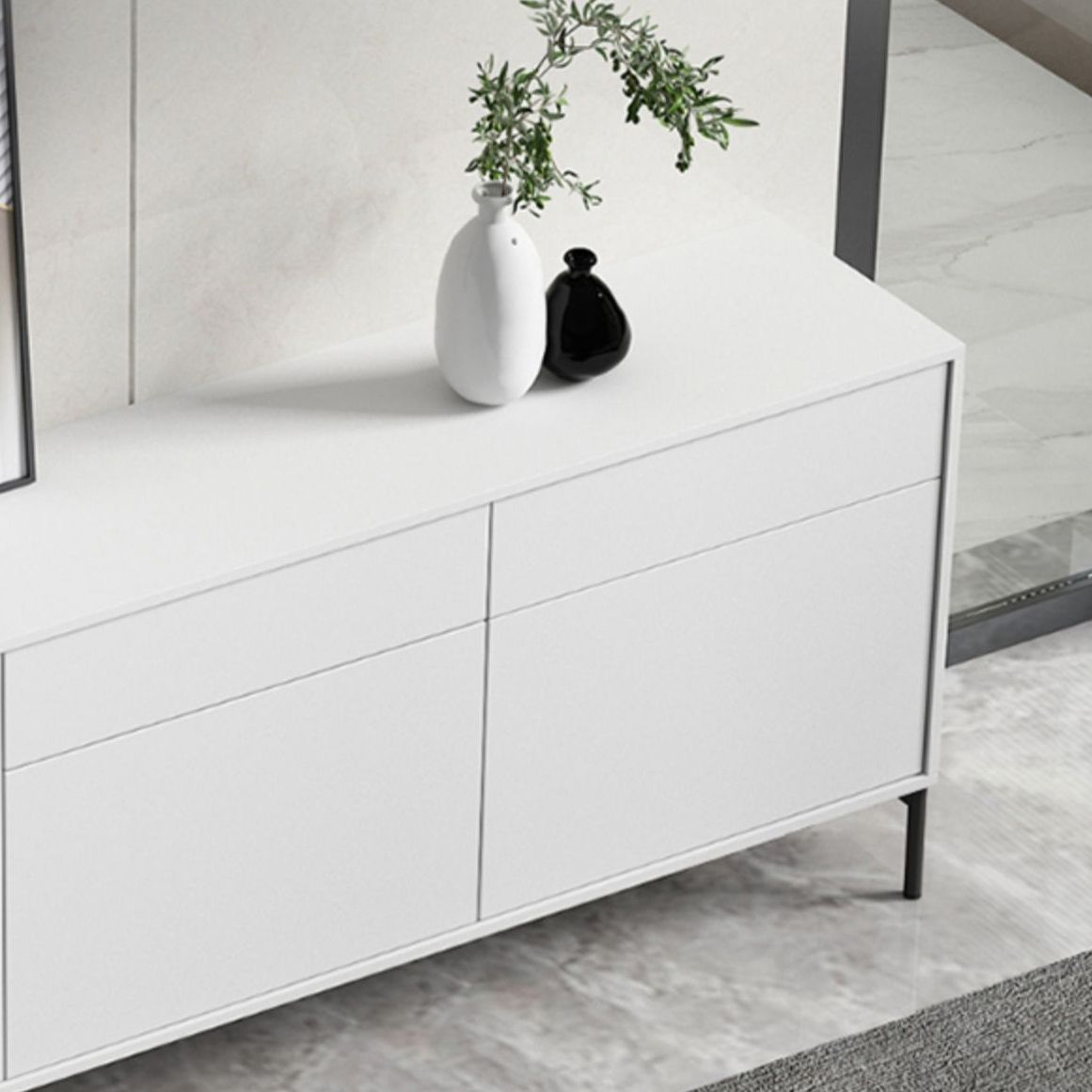 Kunstmatige houten woonkamer bijboordkast moderne credenza met lade en opslagplaatsen