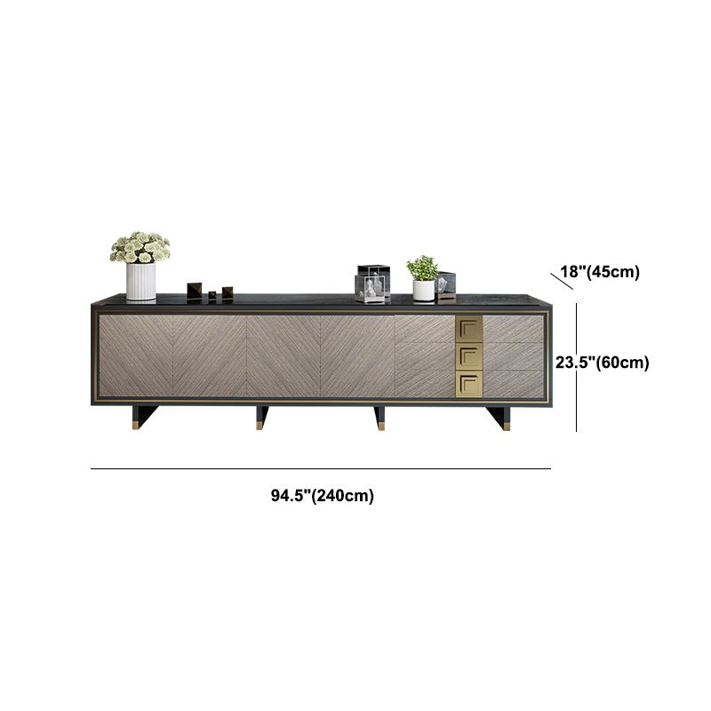 Mobile tv in vetro nero splendido casa casa semplice console