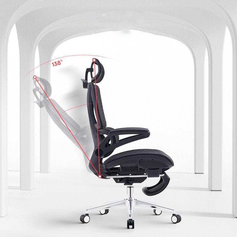 24"W Modern Desk Chair Breathable Air Grid Arms Included Office Chair Clearhalo 'furn' 'furn_office_chair' 'Furniture' 'Office Chairs' 'Office Furniture' 'office_chair' 1200x1200_c7a32dcc-a355-4096-afc8-a1a1e03945f7