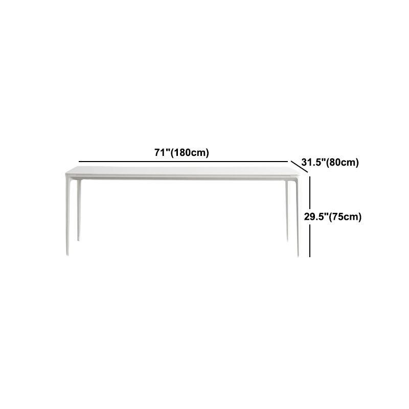 Modern White Dining Table Set 1/2/5/6/7 Pieces Rectangle Dinette Set with Sintered Stone Clearhalo 'Dining Room Sets' 'Dining Tables & Seating' 'dining_room_set' 'furn' 'furn_dining_room_set' 'Furniture' 'Kitchen & Dining Furniture' 1200x1200_c7a35c32-2033-4277-9d68-1b40f1416d43