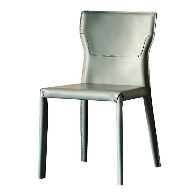 Sillas de estilo contemporáneo silla sin brazo para cocina con patas de metal