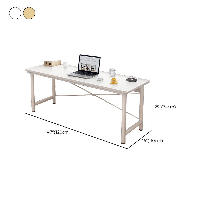 Modern Wooden Office Desk Rectangular Writing Desk with Shelf Clearhalo 'furn' 'furn_office_desk' 'Furniture' 'Office Desks' 'Office Furniture' 'office_desk' 1200x1200_c7a5babc-95f3-4485-8ba3-30b0428488fc