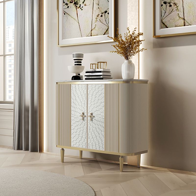 Modern Style Wooden Storage Sideboard Cabinet with Marble Top Clearhalo 'buffet_sideboard' 'Buffets & Sideboards' 'furn' 'furn_buffet_sideboard' 'Furniture' 'Kitchen & Dining Furniture' 1200x1200_c7a892e4-e4e4-49fb-901c-5cb4580c77bb