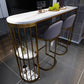 White Modern Style Bar Table in Faux Marble and Metal Specialty Coffee Shop Bar Table Clearhalo 'Bar Furniture' 'Bar Tables' 'bar_tables' 'furn' 'furn_bar_tables' 'Furniture' 'furniture_bar_tables' 'Kitchen & Dining Furniture' 1200x1200_c7a89f32-404f-4bef-822d-92a9f50a4362