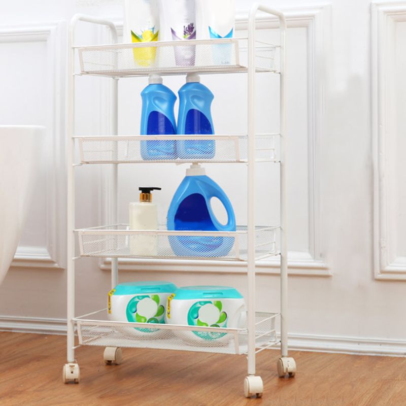 Standard Metal Bookshelf Contemporary Open Back Bookcase with Shelves