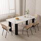 Modern Sintered Stone Dining Table Set 1/4/5/7 Pieces Dining Set Clearhalo 'Dining Room Sets' 'Dining Tables & Seating' 'dining_room_set' 'furn' 'furn_dining_room_set' 'Furniture' 'furniture_dining_room_set' 'Kitchen & Dining Furniture' 1200x1200_c7aa9246-c261-452f-83d8-8b701597dbc1