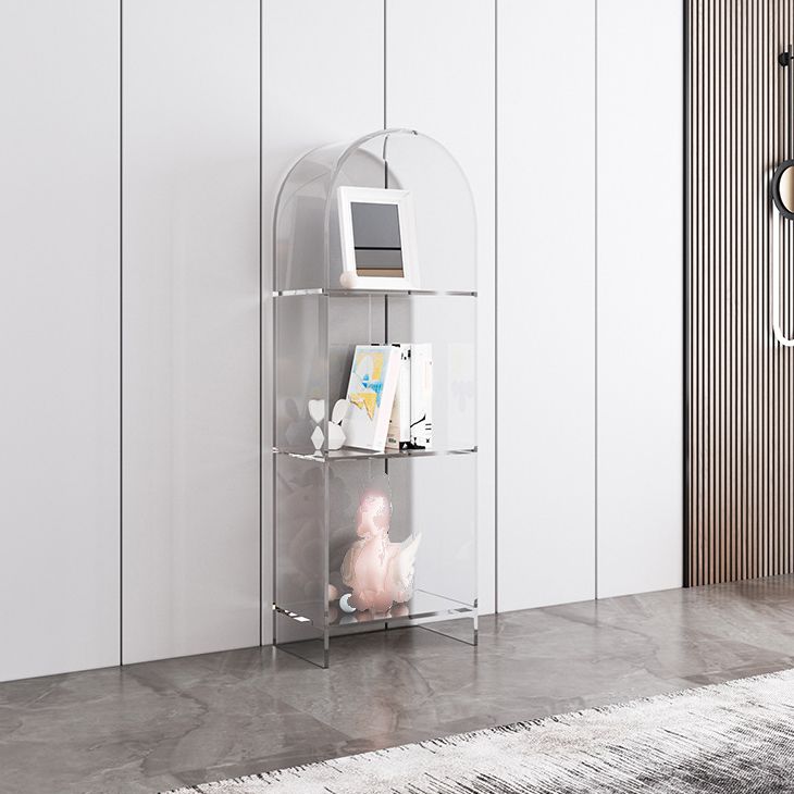 Bibliothèque d'étagère standard de bibliothèque acrylique glam pour la salle d'étude 9.8 "W