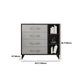 Classic Glam Wood Dresser Gray Soft-Close Lades Opbergkast