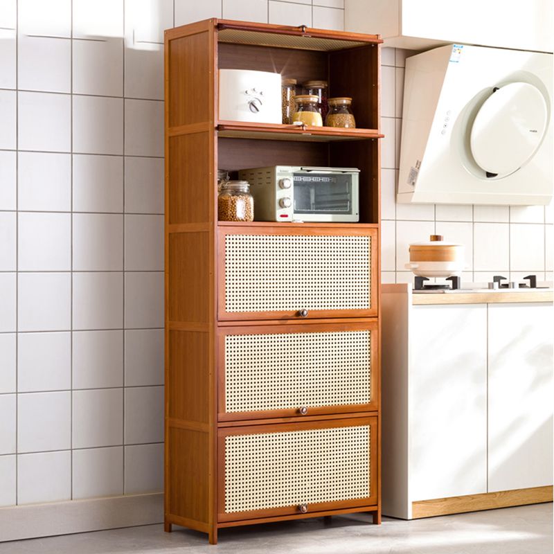 Mid-Century Modern Rectangle Cabinet with Wicker&Rattan Doors Clearhalo 'Cabinets & Chests' 'cabinets_chests' 'furn' 'furn_cabinets_chests' 'Furniture' 'Living Room Furniture' 1200x1200_c7b0b550-675d-49e8-a48b-994a5656600c