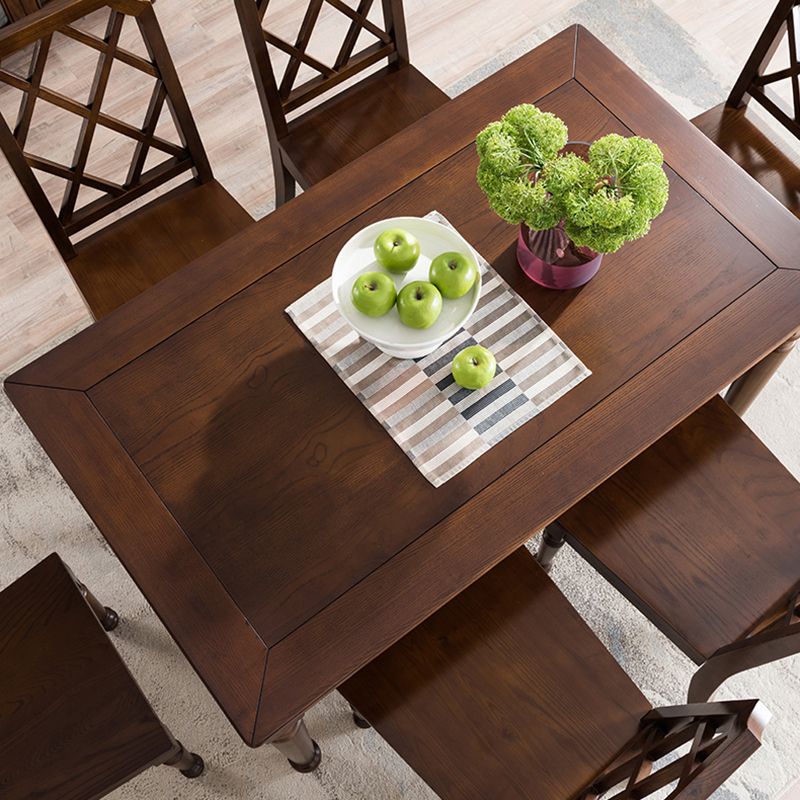 Medieval Ash Wood Dining Table for Restaurant Rectangle Table with 4 Legs Clearhalo ' dining_table' 'Dining Tables & Seating' 'Dining Tables' 'furn' 'furn_dining_table' 'Furniture' 'furniture_dining_table' 'Kitchen & Dining Furniture' 'kitchen&dining_furn' 'kitchen' 'kitchen_dining_table' 1200x1200_c7b1f72f-7b32-4808-a32b-536ad79a8532