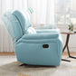 Moderne recliner stoel USB -ladingpoort vaste kleur Standaardrecliner