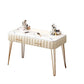 Luxurious Metal 29.53-In High Vanity Makeup Dressing Table Stool Set