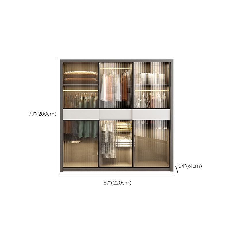 White Storage Cabinet with Glass Doors Contemporary Sliding Door Cabinet with Drawer