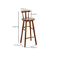Tabourets de comptoir en bois massif Tabourets de comptoir modernes sans bras
