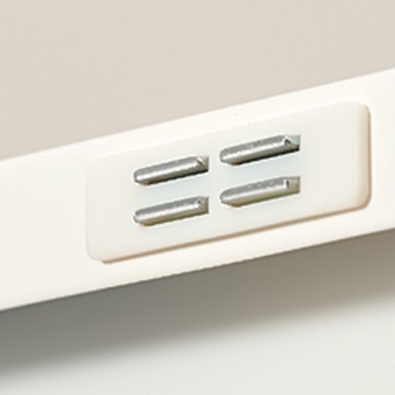 Estantería de metal de estilo moderno estantería blanca cerrada para la oficina en casa