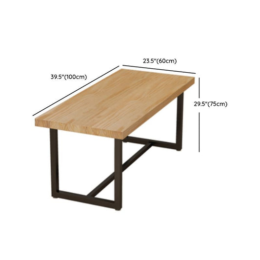 1/2/5 Pcs Solid Wood Dinette Set Industrial Style Dining Set with Rectangle Table Clearhalo 'Dining Room Sets' 'Dining Tables & Seating' 'dining_room_set' 'furn' 'furn_dining_room_set' 'Furniture' 'Kitchen & Dining Furniture' 1200x1200_c7b87f51-47d3-480c-86c3-5256e58879fe