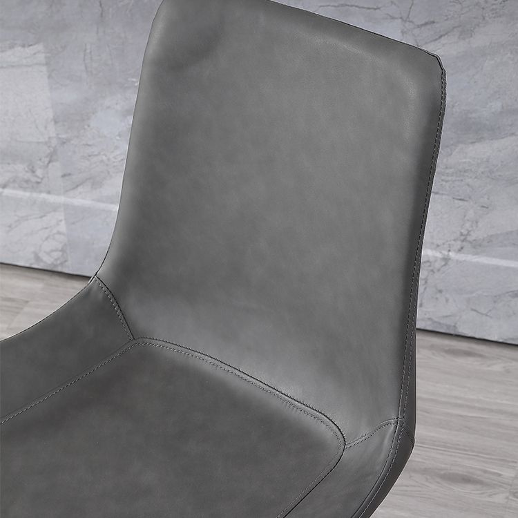 Contemporary Home Leather Side Chair Matte Finish Parsons Dining Chairs Clearhalo ' kitchen&dining_furn' 'Dining Chairs' 'Dining Tables & Seating' 'dining_chair' 'furn' 'furn_dining_chair' 'Furniture' 'furniture_dining_chair' 'Kitchen & Dining Furniture' 'kitchen' 1200x1200_c7ba0716-1b20-4c55-8f89-d9c5b476f597