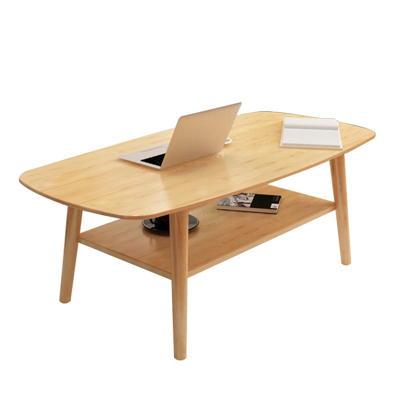 Modern 4 Legs Rectangular Coffee Table with Storage Cocktail Table Clearhalo 'Coffee & Accent Tables' 'Coffee Tables' 'coffee_tables' 'furn' 'furn_coffee_tables' 'Furniture' 'furniture_coffee_tables' 'Living Room Furniture' 1200x1200_c7bce261-7fb7-40ae-8313-032dba87d16a