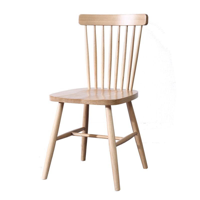Traditional Side Chair Wood Slat Back Dining Room Chair for Kitchen