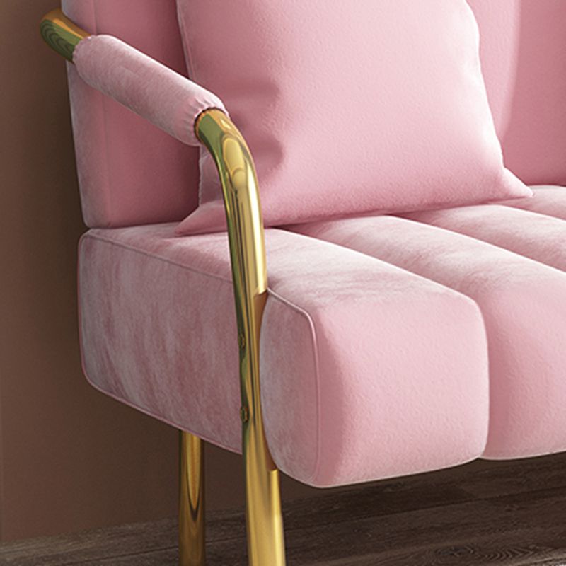 28.34 "Sofá de terciopelo alto con 3 almohadas sofá de brazo cuadrado para sala de estar