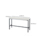 Industrial Bar Height Table White Faux Marble Top Bistro Pub Table for Patio Use Clearhalo 'Bar Furniture' 'Bar Tables' 'bar_tables' 'furn' 'furn_bar_tables' 'Furniture' 'Kitchen & Dining Furniture' 1200x1200_c7c2b28a-a47c-4986-a5ad-93bbe88bd773
