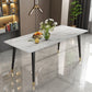 Modern Dining Rectangle Table Sintered Stone Table with Metal Legs for Kitchen Clearhalo 'Dining Tables & Seating' 'Dining Tables' 'dining_table' 'furn' 'furn_dining_table' 'Furniture' 'Kitchen & Dining Furniture' 1200x1200_c7c3c333-1f6e-4220-8ab5-ff5b2559fb99