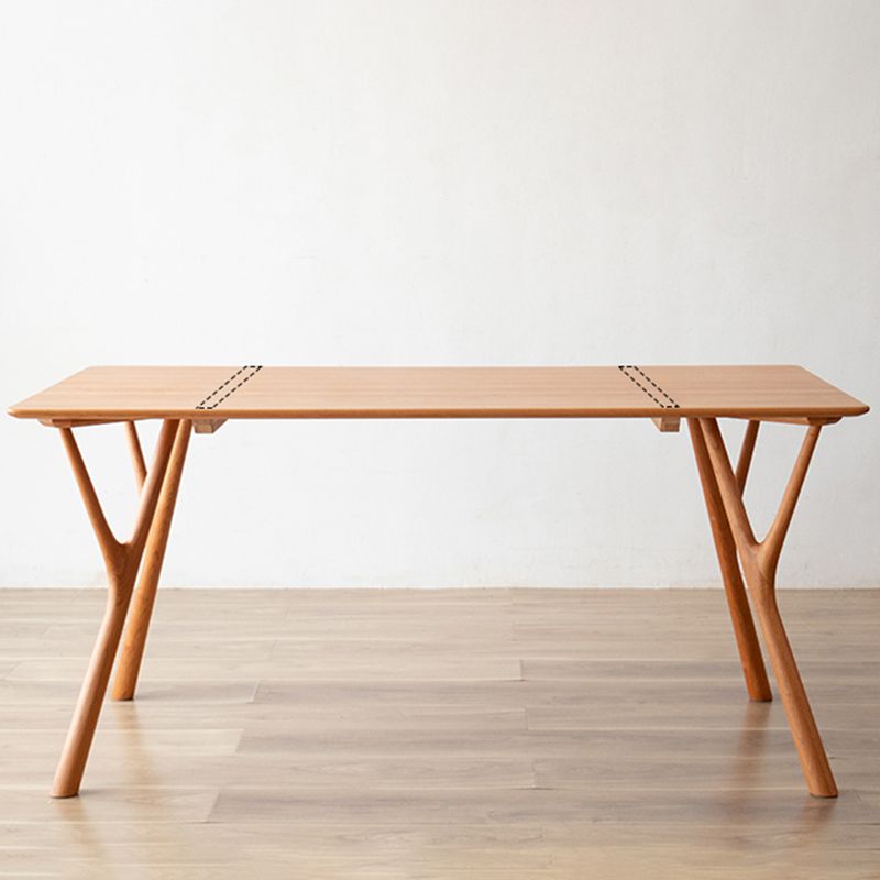 Contemporary Rectangle Dining Table Solid Wood Table with 4 Legs for Home Kitchen Dinner Clearhalo ' dining_table' 'Dining Tables & Seating' 'Dining Tables' 'furn' 'furn_dining_table' 'Furniture' 'furniture_dining_table' 'Kitchen & Dining Furniture' 'kitchen&dining_furn' 'kitchen' 'kitchen_dining_table' 1200x1200_c7c4eaa6-fa91-4013-9e99-47c2c6c5837c