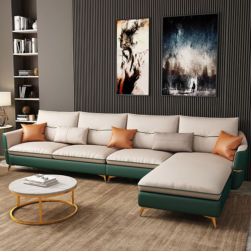 Sezione lussuosa a 4 posti con braccio inclinato cuscini