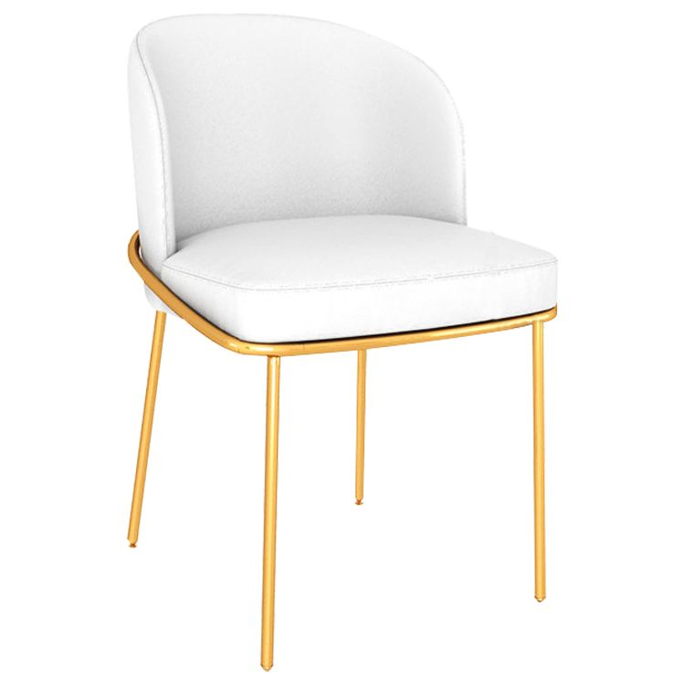 Dining Room Metal Scandinavian Dining Chair Wingback Cushioned Armless Chair Clearhalo ' kitchen&dining_furn' 'Dining Chairs' 'Dining Tables & Seating' 'dining_chair' 'furn' 'furn_dining_chair' 'Furniture' 'furniture_dining_chair' 'Kitchen & Dining Furniture' 'kitchen' 1200x1200_c7c773cc-47a5-44db-a767-a126106f41d1