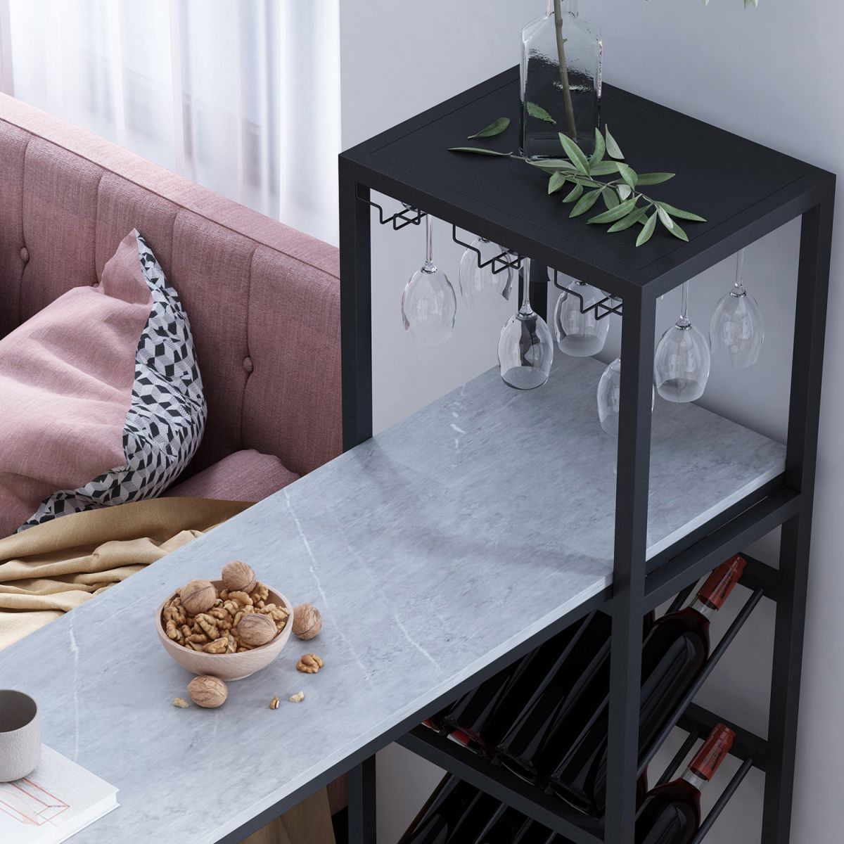 Modern Rectangle Bistro Bar Height Cocktail Table Marble Sled Indoor Bar Table Clearhalo 'Bar Furniture' 'Bar Tables' 'bar_tables' 'furn' 'furn_bar_tables' 'Furniture' 'furniture_bar_tables' 'Kitchen & Dining Furniture' 'kitchen&dining_furn' 'kitchen' 1200x1200_c7c907b0-fef2-461d-9d6f-b05ba40d39de