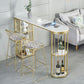 Rectangle Stone Bar Dining Table Traditional Luxury Bar Table with Sled Base Clearhalo 'Bar Furniture' 'Bar Tables' 'bar_tables' 'furn' 'furn_bar_tables' 'Furniture' 'furniture_bar_tables' 'Kitchen & Dining Furniture' 1200x1200_c7c9203e-7094-4df5-8d3f-e58dca68fa58