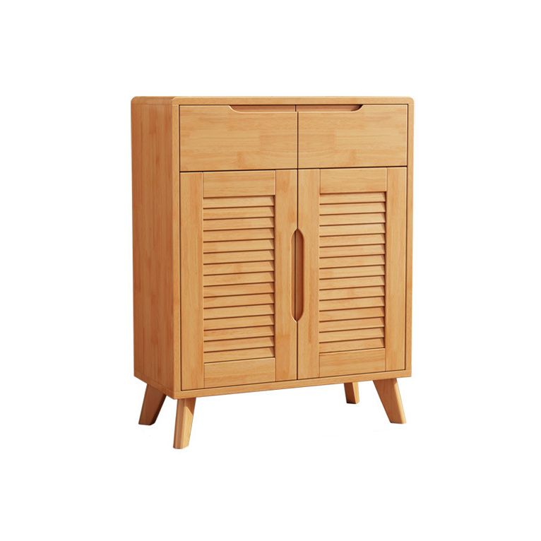 Armoire à accent moderne et contemporain armoire en bois massif avec étagères