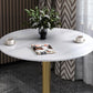 Glam Style Dining Table Round Stone Top Dinner Table Kitchen Home Clearhalo 'Dining Tables & Seating' 'Dining Tables' 'dining_table' 'furn' 'furn_dining_table' 'Furniture' 'furniture_dining_table' 'Kitchen & Dining Furniture' 'kitchen' 'kitchen_dining_table' 1200x1200_c7cbc11e-9eab-4f49-84fc-e9fb11b9a5ce