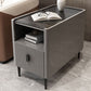 Modern Stone Top End Table 4 Legs Side Table with Drawer and Shelf
