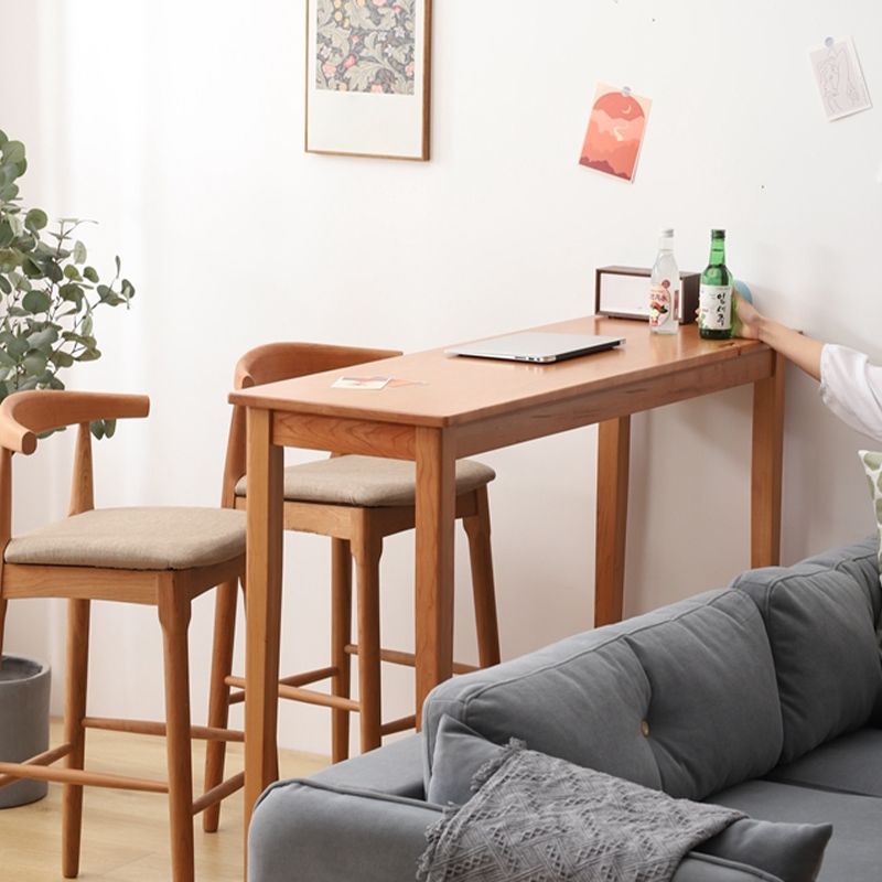 Tavolo da bar in legno massiccio tavolo da bar rettangolo moderno con conservazione