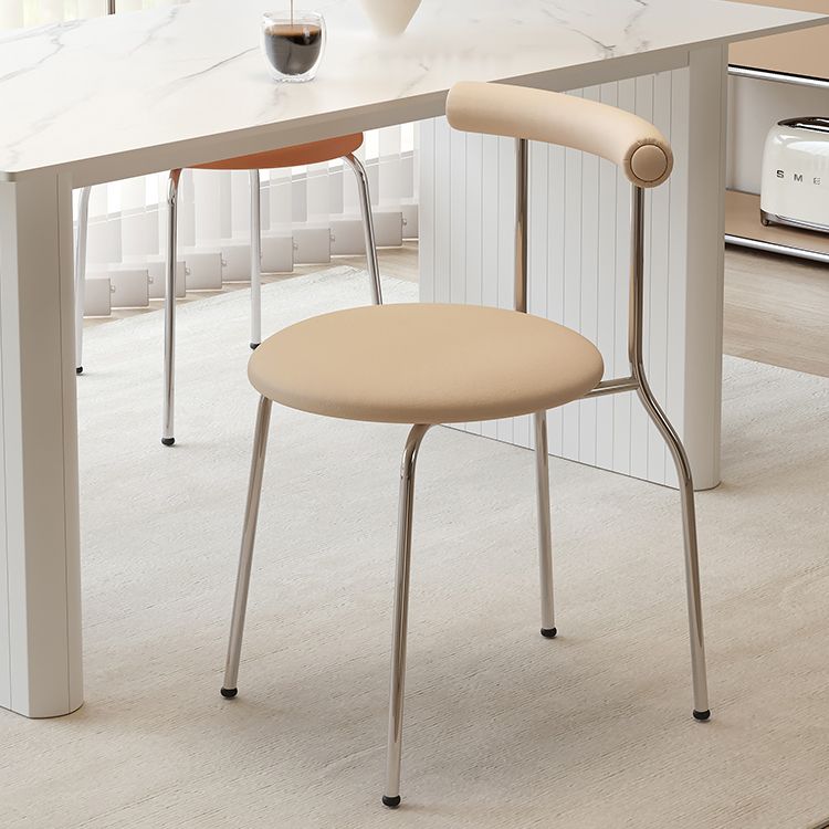Modern Leather Side Chair Open Back Indoor Dining Chair for Home Clearhalo 'Dining Chairs' 'Dining Tables & Seating' 'dining_chair' 'furn' 'furn_dining_chair' 'Furniture' 'Kitchen & Dining Furniture' 1200x1200_c7ce88d1-eb03-4548-8a81-be1edd6eba14