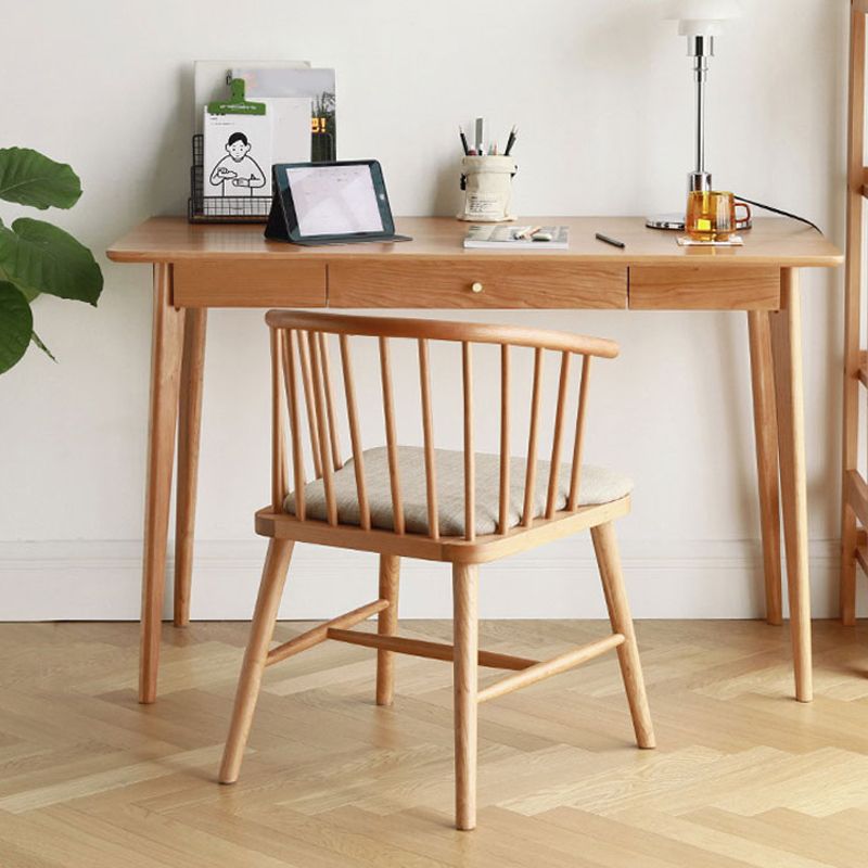 Wood Scandinavian Style Dining Chair Dining Room Windsor Back Arm Chair Clearhalo ' kitchen&dining_furn' 'Dining Chairs' 'Dining Tables & Seating' 'dining_chair' 'furn' 'furn_dining_chair' 'Furniture' 'furniture_dining_chair' 'Kitchen & Dining Furniture' 'kitchen' 1200x1200_c7cfd02f-9135-42b7-8911-80b8a03474b5