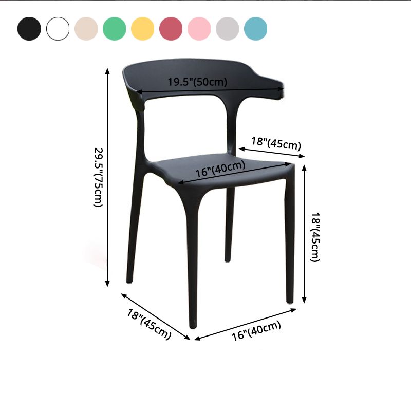 Glam Style Dining Chairs Plastic Dining Armless Side Chair for Kitchen (Set of 4) Clearhalo ' kitchen&dining_furn' 'Dining Chairs' 'Dining Tables & Seating' 'dining_chair' 'furn' 'furn_dining_chair' 'Furniture' 'furniture_dining_chair' 'Kitchen & Dining Furniture' 'kitchen' 1200x1200_c7d0b20b-eb2c-433a-a3d6-7880b59cda99
