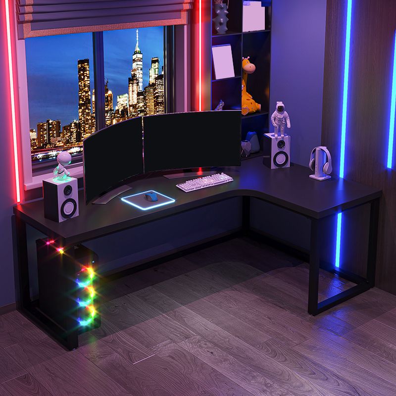 29,25 inch H Hedendaags kantoor Desk L-Shape Solid Wood Writing Desk