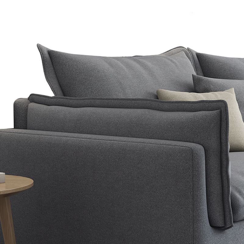 固定リビングルーム枕トップアーム標準ライトグレーシート