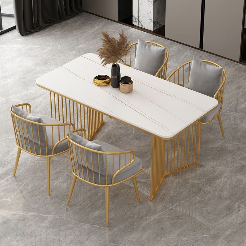Rectangle Dining Table Traditional Luxury Double Pedestal Dining Table for Dining Room Clearhalo 'Dining Tables & Seating' 'Dining Tables' 'dining_table' 'furn' 'furn_dining_table' 'Furniture' 'Kitchen & Dining Furniture' 1200x1200_c7d2da8a-b945-460b-868d-bde72e4c3c54