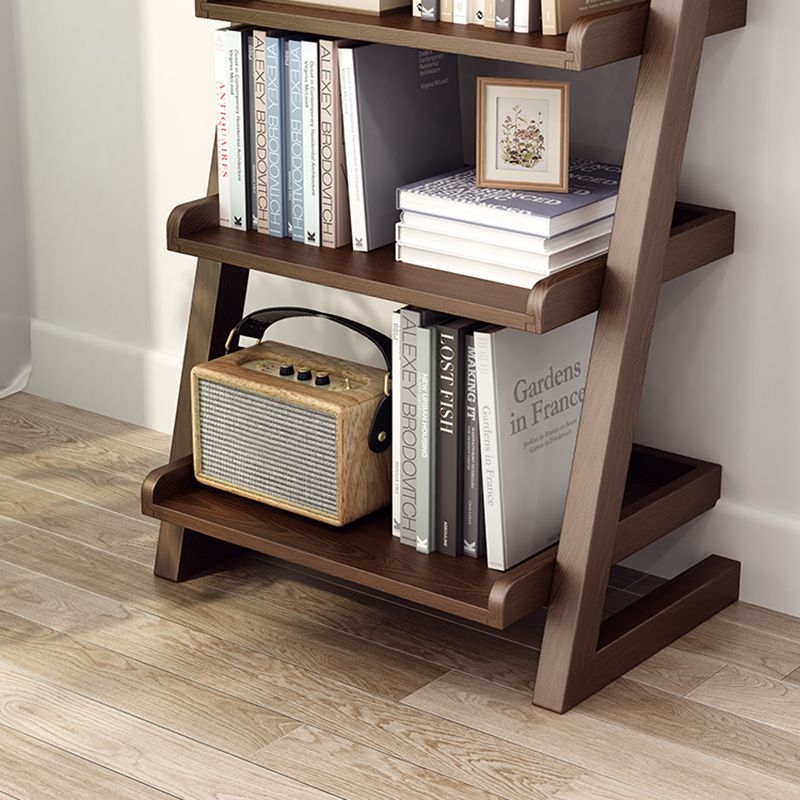 Modern Open Back Ladder Bookshelf Wooden Bookcase for Study Room Clearhalo 'Bookcases' 'furn' 'furn_bookcases' 'Furniture' 'Office Furniture' 1200x1200_c7d4b90e-495e-434d-89c6-293f0956fb13