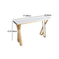 Ensemble de Table de Bar en pierre blanche, 1/5 pièces, Table de Bar et tabourets en métal doré