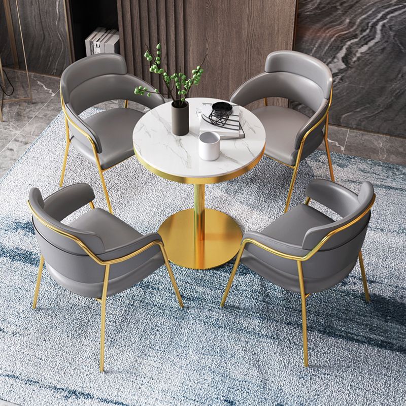 1/3/4/5 Pcs Metal Scandinavian Dining Room Set with Round Indoor Table Dinette Set Clearhalo 'Dining Room Sets' 'Dining Tables & Seating' 'dining_room_set' 'furn' 'furn_dining_room_set' 'Furniture' 'furniture_dining_room_set' 'Kitchen & Dining Furniture' 'kitchen&dining_furn' 'kitchen' 1200x1200_c7d7b4ee-0e57-441d-89a6-87341f1bf792