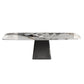 Traditional Luxury Rectangle Dining Table Stone Top Pedestal Casual Dining Table Clearhalo 'Dining Tables & Seating' 'Dining Tables' 'dining_table' 'furn' 'furn_dining_table' 'Furniture' 'Kitchen & Dining Furniture' 1200x1200_c7d85143-0e7b-4690-8c42-9f6b0139f577