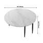 Modern Style Round 4 Legs Table Stone Dining Room Home Furniture with Drop-Leaf Clearhalo ' dining_table' 'Dining Tables & Seating' 'Dining Tables' 'furn' 'furn_dining_table' 'Furniture' 'furniture_dining_table' 'Kitchen & Dining Furniture' 'kitchen&dining_furn' 'kitchen' 'kitchen_dining_table' 1200x1200_c7d876db-dd23-4444-bca5-3a172dca49de