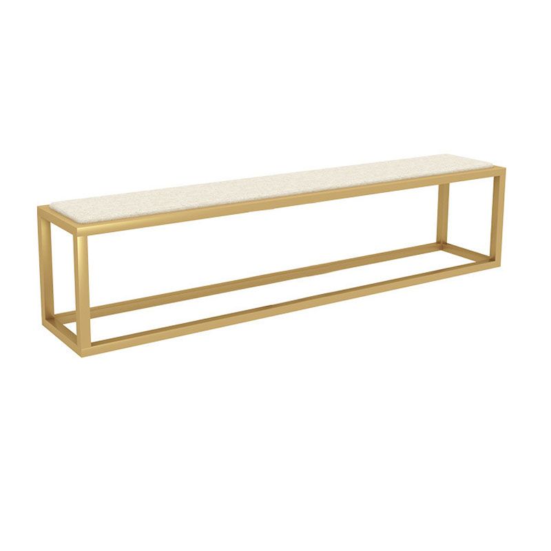 Contemporary Upholstered Bench Home Rectangle Seating Bench with Metal Legs Clearhalo 'Benches' 'Chairs & Seating' 'furn' 'furn_benches' 'Furniture' 'Living Room Furniture' 1200x1200_c7d88585-3aac-42dd-af19-d5e6d2b1b52d